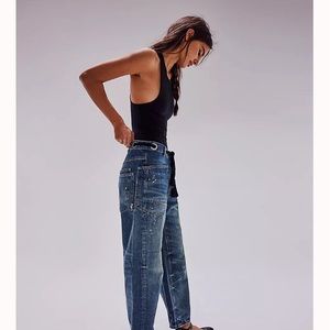 Free People - We The Free Moxie Pull on barrel jeans